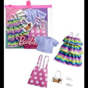 3/$15 Barbie Hot Dog & Polka Dots Fashion Pack